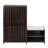 Temple &amp; Webster Shania Shoe Cabinet with Bench