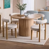 Temple &amp; Webster Roselin Boucle Dining Chairs