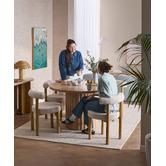 Temple &amp; Webster Roselin Boucle Dining Chairs