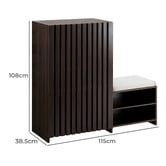 Temple &amp; Webster Shania Shoe Cabinet with Bench