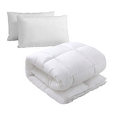 Temple &amp; Webster Down Alternative Pillow &amp; Quilt Set