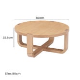 Temple &amp; Webster Aspyn Oak Wood Coffee Table