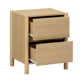 Temple &amp; Webster Mila 2 Drawer Bedside Table
