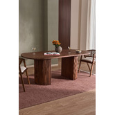Temple &amp; Webster Anika Oval Mango Wood Dining Table