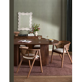 Temple &amp; Webster Anika Oval Mango Wood Dining Table
