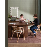 Temple &amp; Webster Anika Oval Mango Wood Dining Table