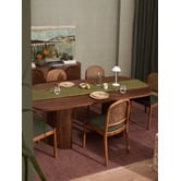 Temple &amp; Webster Louie Arched Rattan &amp; Solid Beech Wood Dining Chairs