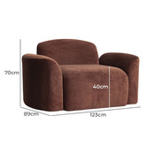 Temple &amp; Webster Cami Chenille Lounge Chair