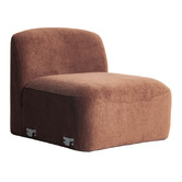 Temple &amp; Webster Cami Chenille Armless Lounge Chair