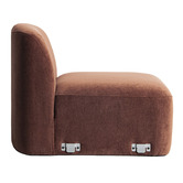 Temple &amp; Webster Cami Chenille Armless Lounge Chair