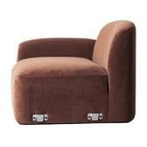 Temple &amp; Webster Cami Chenille Left Corner Lounge Chair