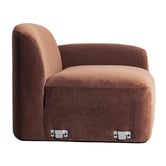 Temple &amp; Webster Cami Chenille Right Corner Lounge Chair