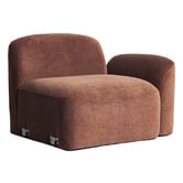 Temple &amp; Webster Cami Chenille Right Corner Lounge Chair