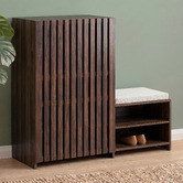 Temple &amp; Webster Shania Shoe Cabinet with Bench