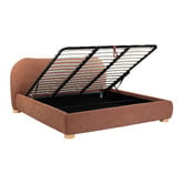 Temple &amp; Webster Paloma Boucle Gas Lift Storage Bed