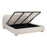 Temple &amp; Webster Paloma Boucle Gas Lift Storage Bed