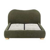 Temple &amp; Webster Paloma Boucle Gas Lift Storage Bed