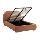 Temple &amp; Webster Paloma Boucle Gas Lift Storage Bed