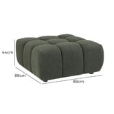 Temple &amp; Webster Levi Boucle Ottoman