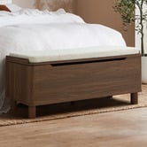 Temple &amp; Webster Rupert Boucle Storage Ottoman Bench