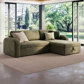 Temple &amp; Webster Maia 4 Seater Double Sofa Bed with Reversible Chaise