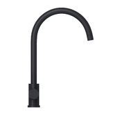 Temple &amp; Webster Carson Stainless Gooseneck Kitchen Sink Mixer