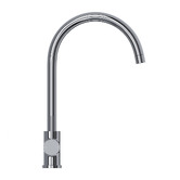 Temple &amp; Webster Carson Stainless Gooseneck Kitchen Sink Mixer