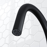 Temple &amp; Webster Carson Gooseneck Pull-Out Kitchen Sink Mixer