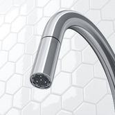 Temple &amp; Webster Carson Gooseneck Pull-Out Kitchen Sink Mixer