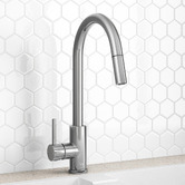Temple &amp; Webster Carson Gooseneck Pull-Out Kitchen Sink Mixer