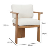 Temple &amp; Webster Regatta Acacia Wood Outdoor Dining Chair
