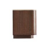 Temple &amp; Webster Talia 4 Door Travertine-Look TV Unit