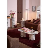Temple &amp; Webster Tilly Viola Marble-Look Coffee Table