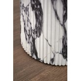 Temple &amp; Webster Tilly Viola Marble-Look Side Table