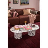 Temple &amp; Webster Tilly Viola Marble-Look Coffee Table