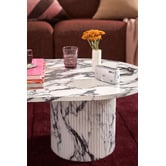 Temple &amp; Webster Tilly Viola Marble-Look Coffee Table