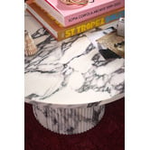 Temple &amp; Webster Tilly Viola Marble-Look Coffee Table