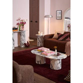 Temple &amp; Webster Tilly Viola Marble-Look Side Table