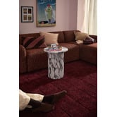 Temple &amp; Webster Tilly Viola Marble-Look Side Table