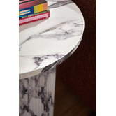 Temple &amp; Webster Tilly Viola Marble-Look Side Table