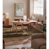 Temple &amp; Webster Clements Cantilever Upholstered Dining Chairs
