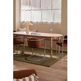 Temple &amp; Webster Clements Cantilever Upholstered Dining Chairs
