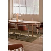 Temple &amp; Webster Totti Travertine-Look Table Lamp