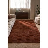 Temple &amp; Webster Gracie Grid Hand-Woven Wool Rug