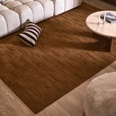 Temple &amp; Webster Gracie Grid Hand-Woven Wool Rug