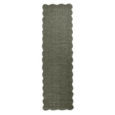 Temple &amp; Webster Rowe Boucle Wool-Blend Scalloped Rug