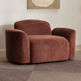 Temple &amp; Webster Cami Chenille Lounge Chair