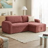 Temple &amp; Webster Maia 4 Seater Double Sofa Bed with Reversible Chaise