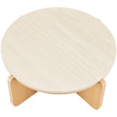 Temple &amp; Webster Talia Travertine-Look Coffee Table