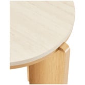 Temple &amp; Webster Talia Travertine-Look Side Table